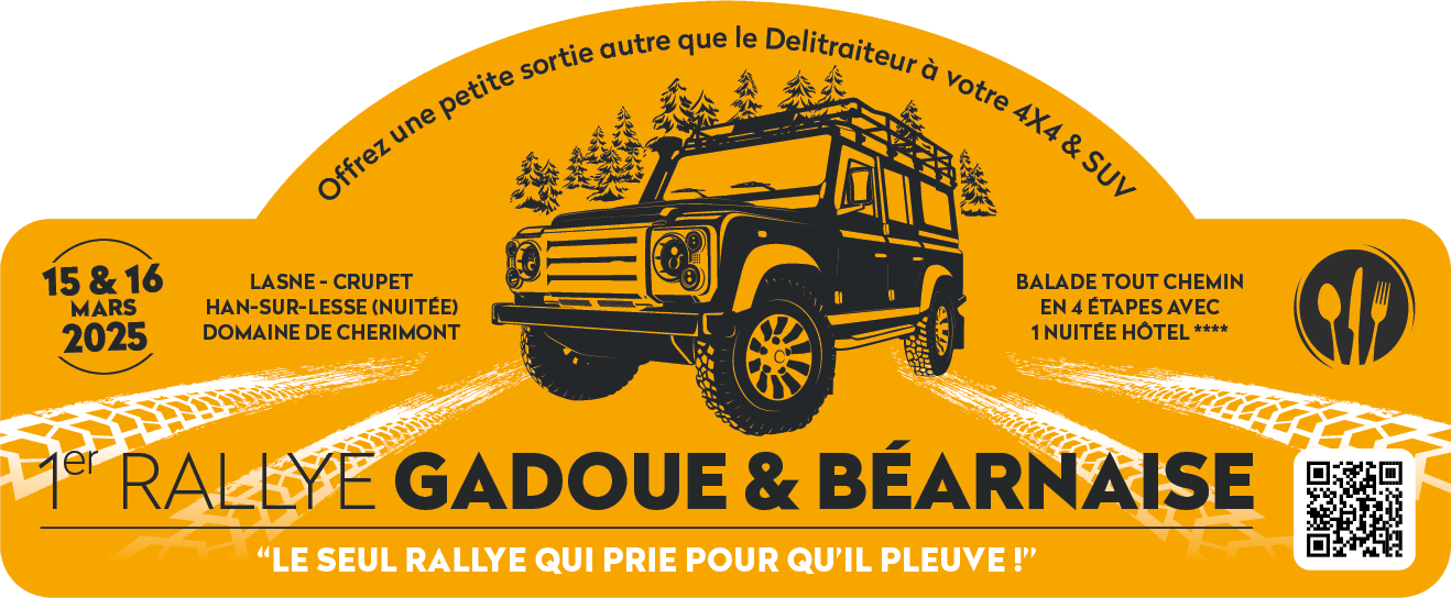 Plaque Rallye Gadoue & Béarnaise